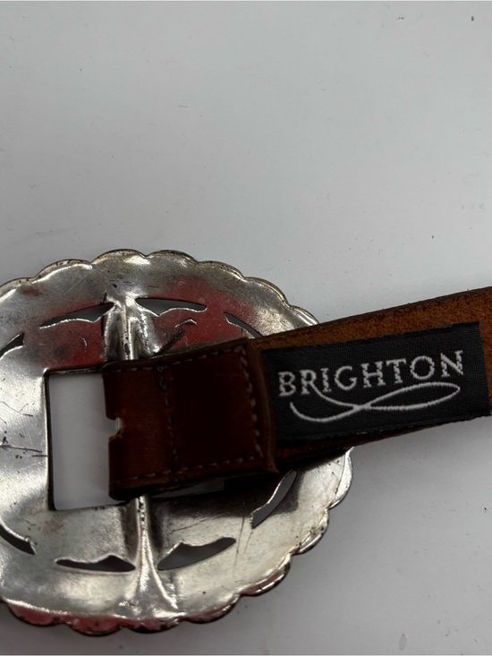 Brighton VTG 1993 Sunflower Silver Leather Concho Belt 30\